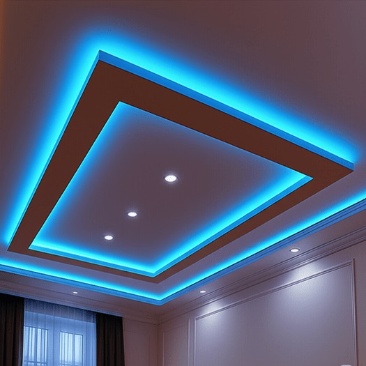 Naldöken gergi tavan ustası – Led isikli örneği